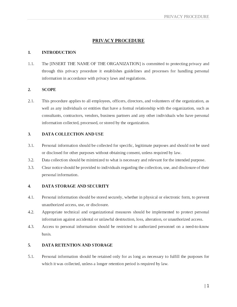 PRIVACY POLICY